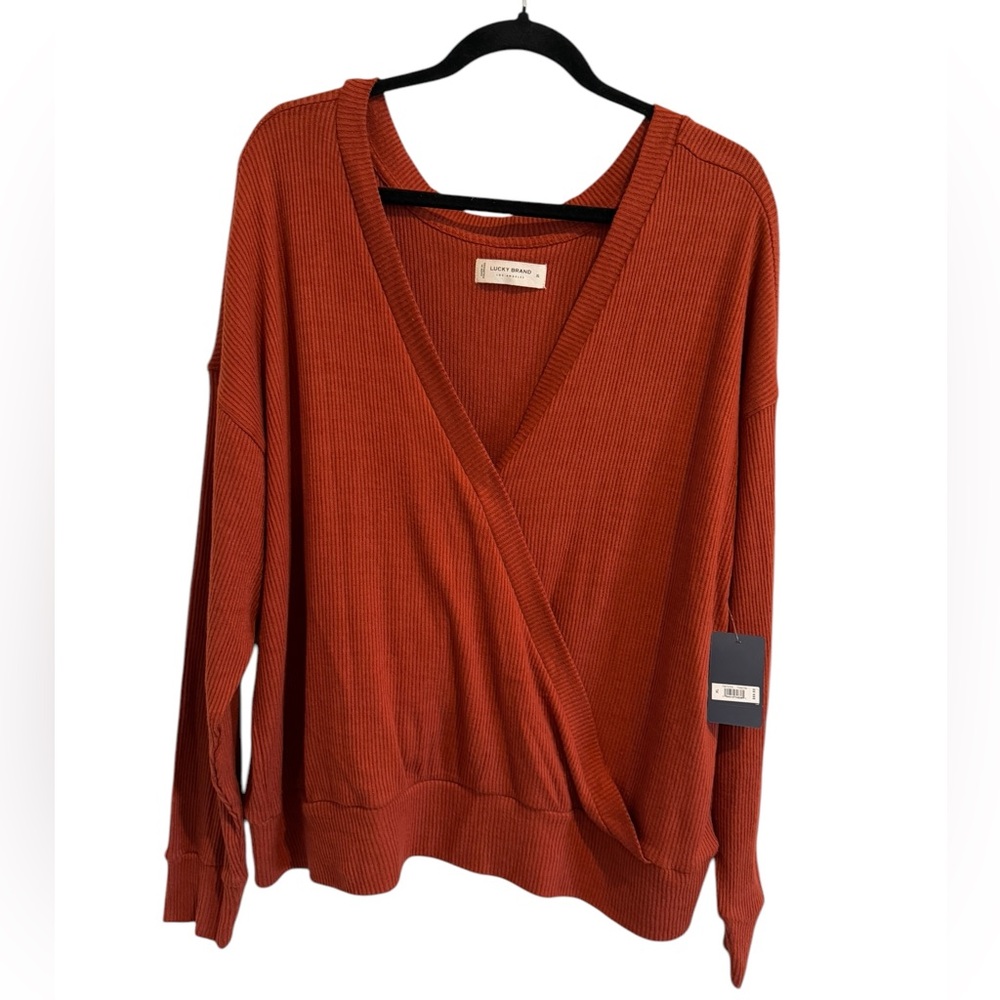 NWT Lucky Brand Women’s XL Sweater Burnt Orange